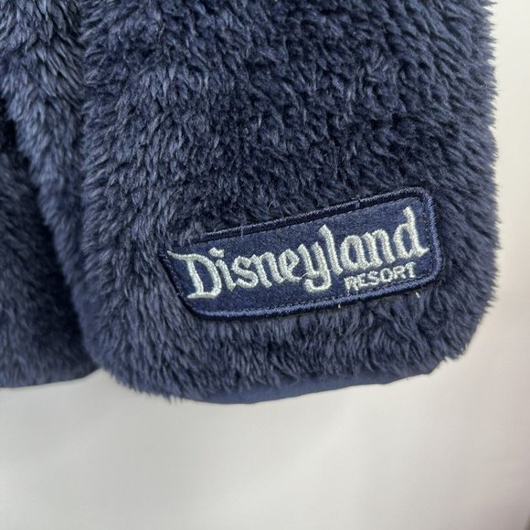 Disney World Disney Parks Fuzzy Navy Blue Full Zip Fleece Jacket Women’s Plus 1X - Picture 3 of 9